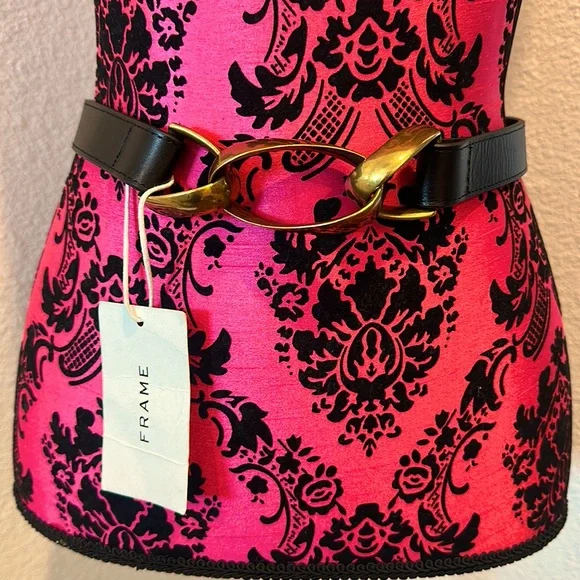 Frame Denim | Accessories | Nwt Frame Black Leather Belt  display picture 2